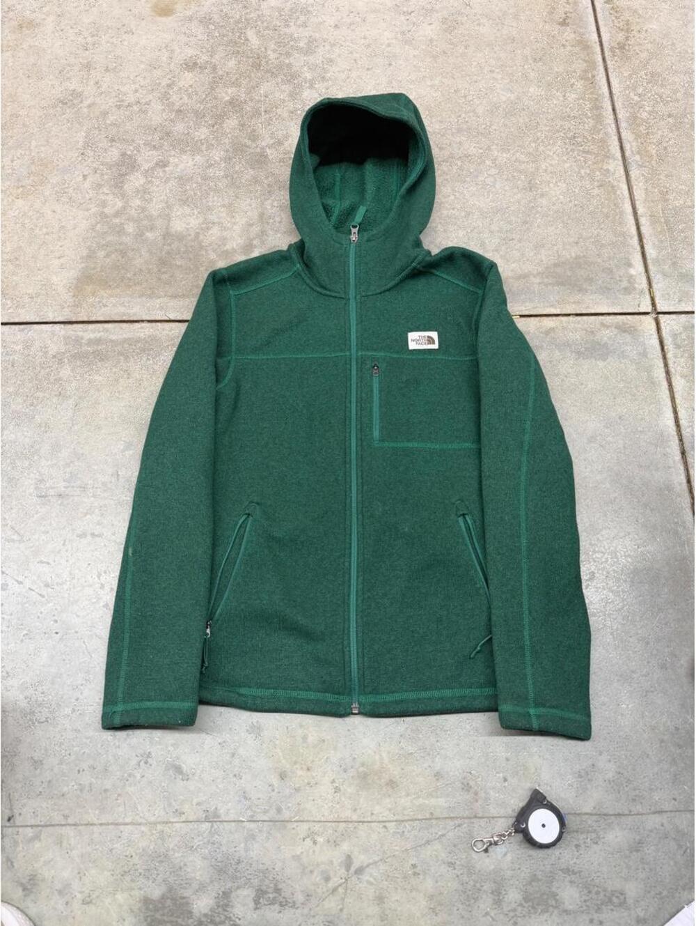 vintage the north face green gordon lyons full zip hoodie size small